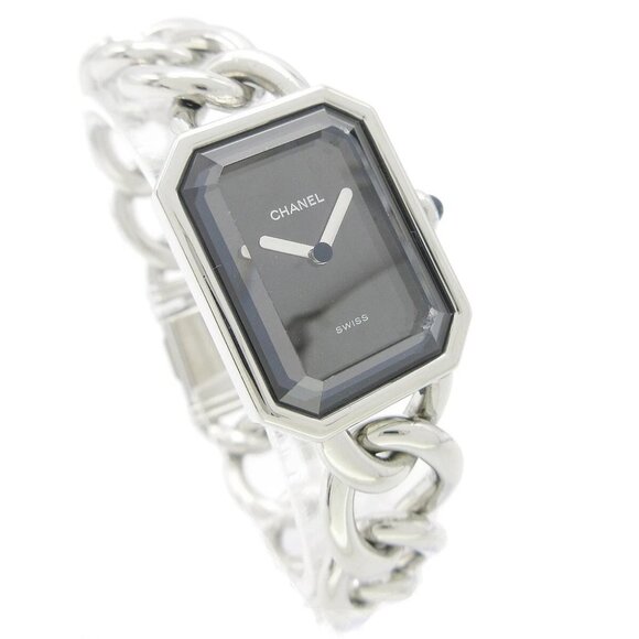 Chanel Premiere Ladies Quartz Watch #L V.M.63364 Silver Stainless Steel 57987 - Picture 1 of 8